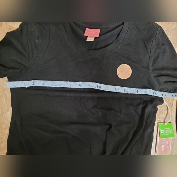 NWT Black Long Sleeve Twist Front Top Maternity - Picture 6 of 12